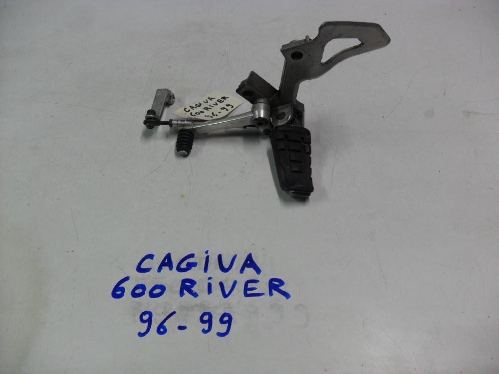 Platine de repose pied avant gauche CAGIVA 600 RIVER - 96/99