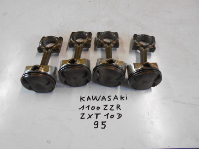 Pistons + bielles KAWASAKI 1100 ZZR ZXT10D - 95